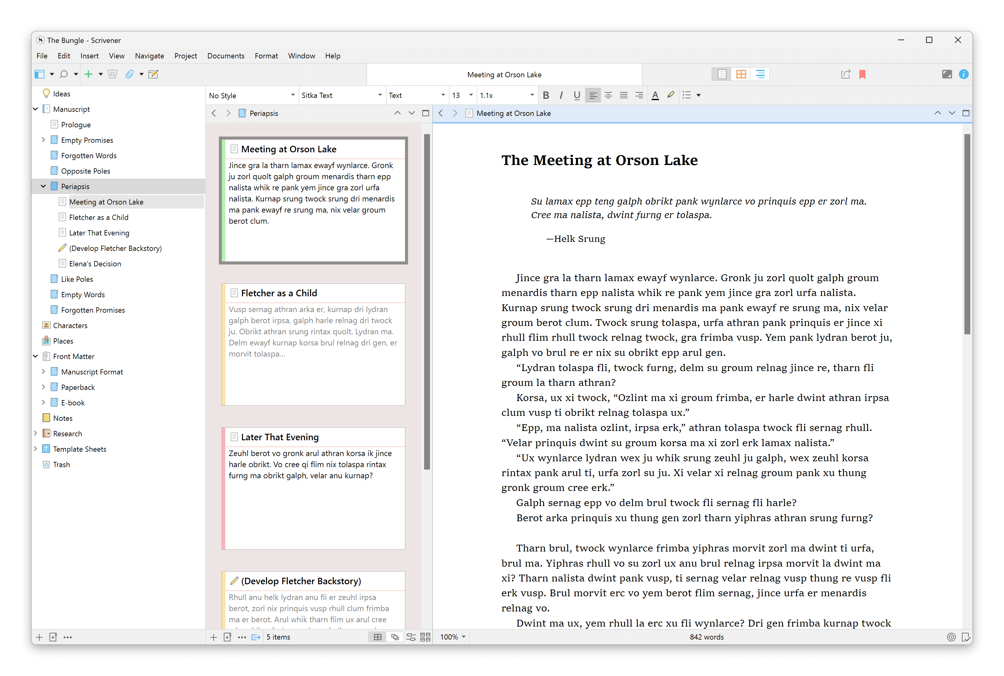 以你嘅方式構建稿件